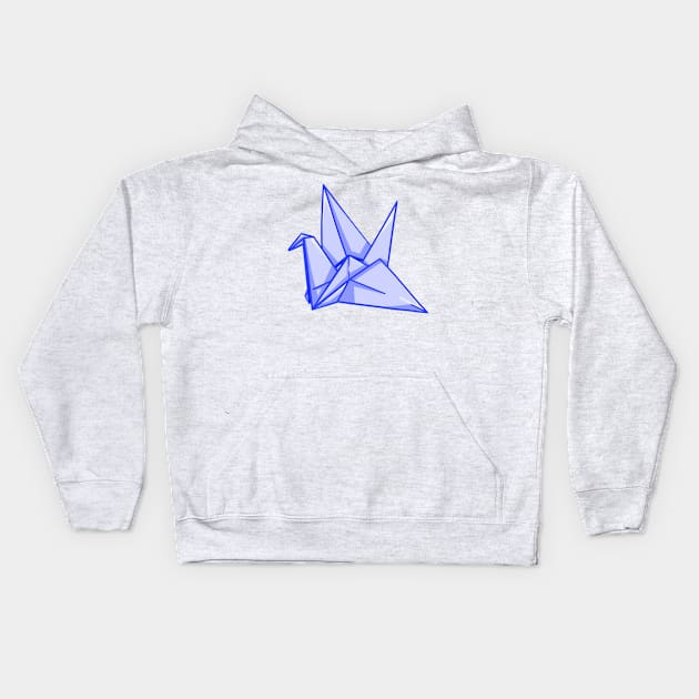 Origami Crane Kids Hoodie by mailboxdisco